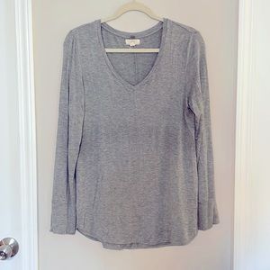 Gray long sleeve top size Medium
